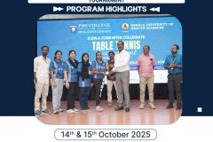 KUHS A Zone Inter Collegiate Table Tennis Tournament at PMS College