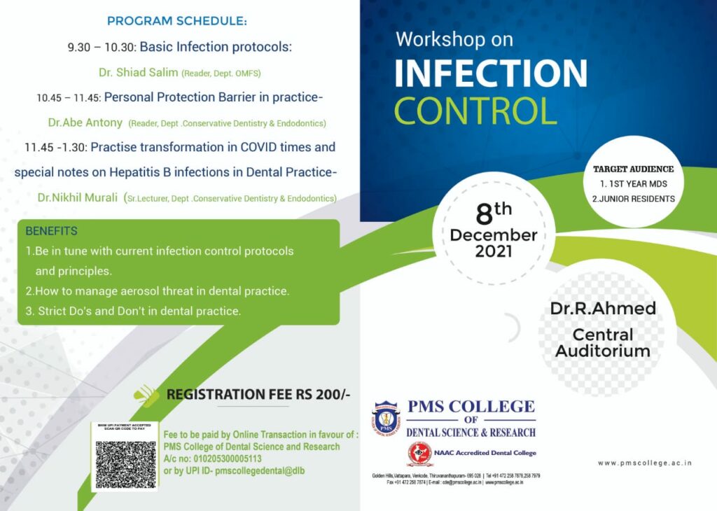 Infection Control Protocols - PMS Dental College
