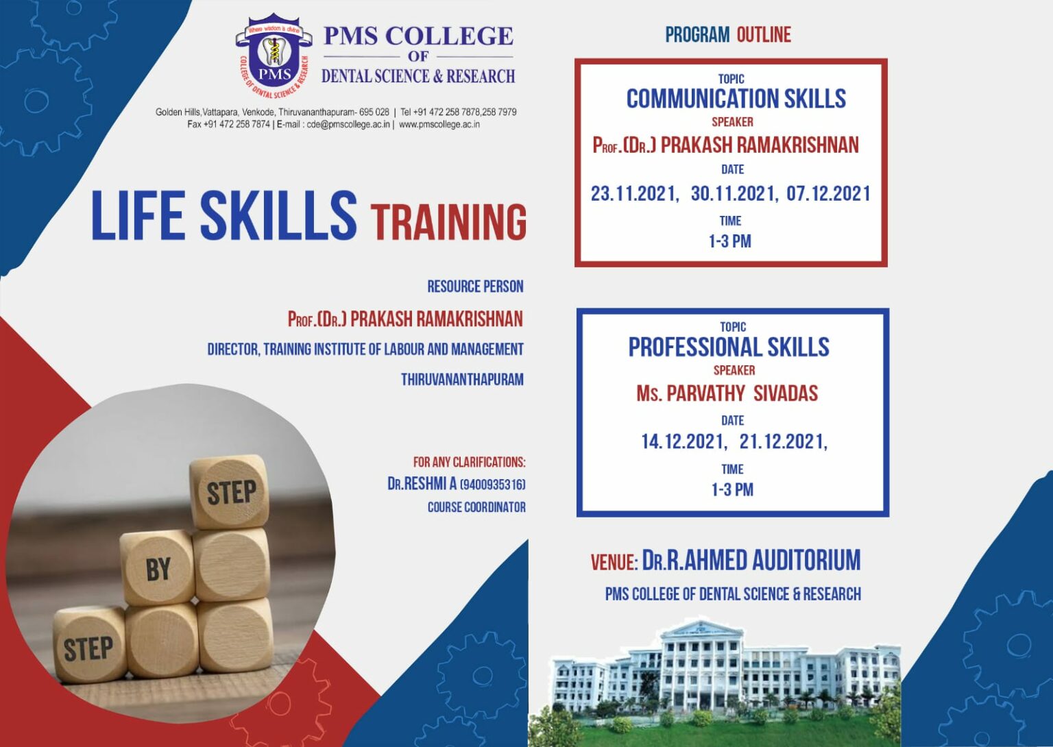 Life Skill Training Program PMS Dental College