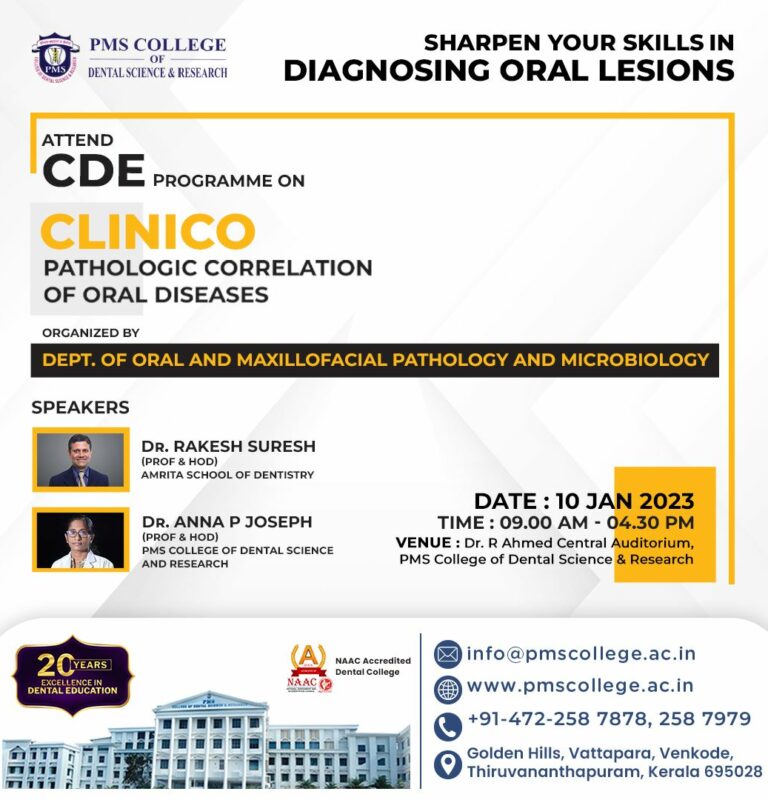 Clinico pathologic correlation of oral diseases