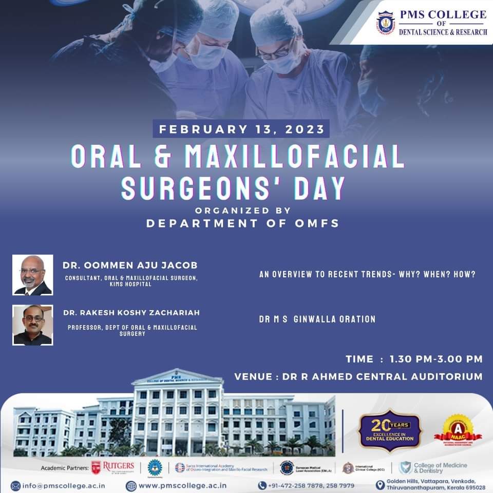 The International Oral and Maxillofacial Surgery Day