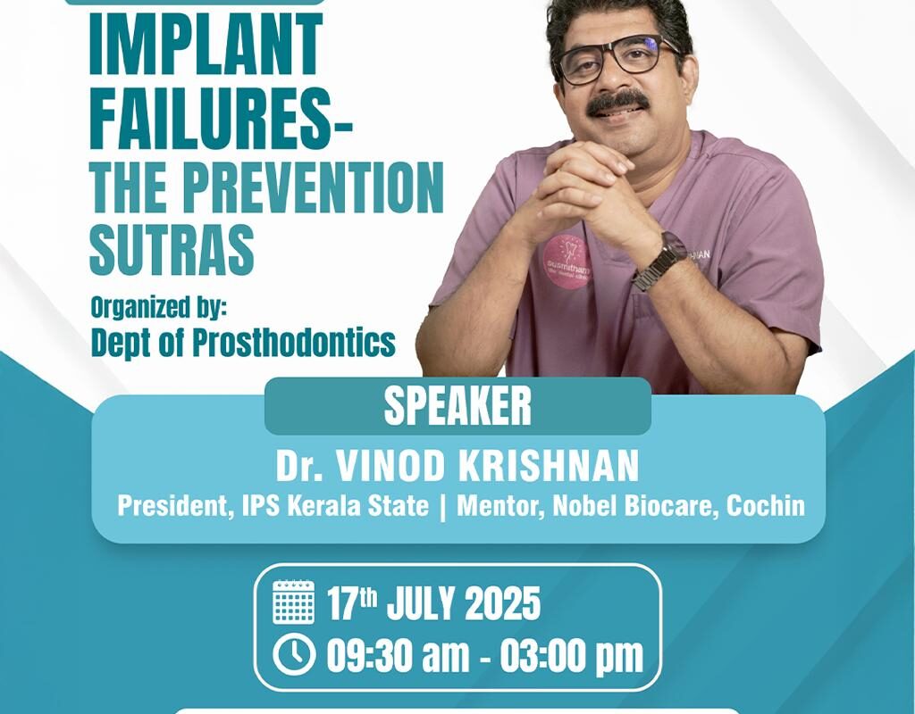 CDE PROGRAM Implant Failures – The Prevention Sutras