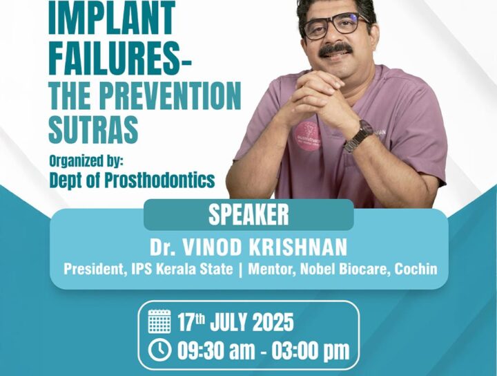 CDE PROGRAM Implant Failures – The Prevention Sutras